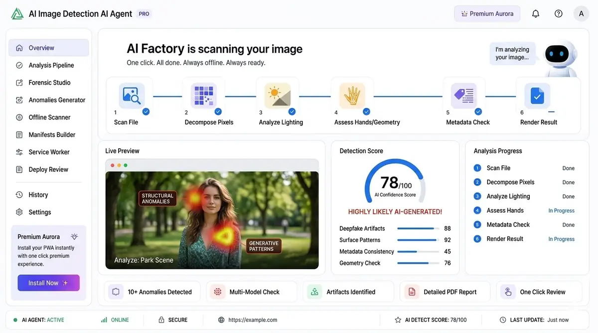 AI urine test analysis dashboard — example of the AI tool software